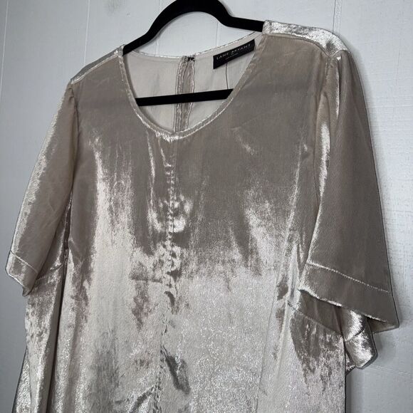 Lane Bryant Women’s Lurex Boatneck Swing Top Shimmer Size 24 NWT - Picture 3 of 5
